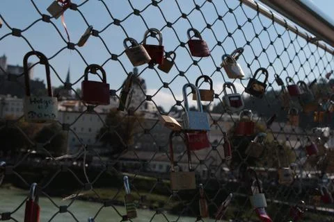 Padlock brigde Stock Photos