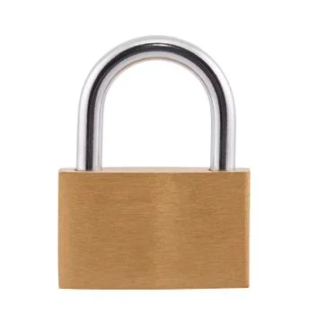 Padlock with clipping path Stock-Fotos