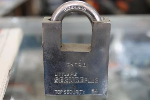 Padlock – Close-up Shot Foto stock