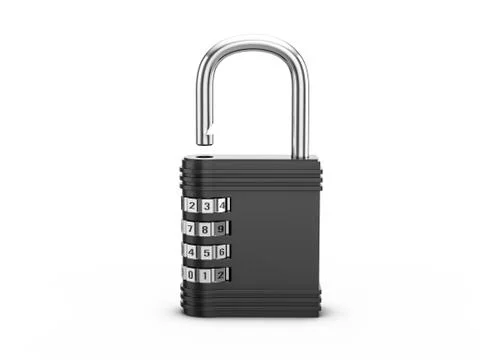 Padlock combination lock Stock Illustration