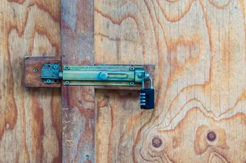 Padlock with combination Stock Photos