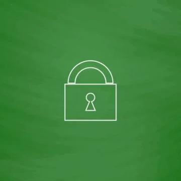 Padlock computer symbol Stock-Illustration