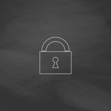 Padlock computer symbol Stock-Illustration