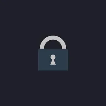 Padlock computer symbol Stock-Illustration