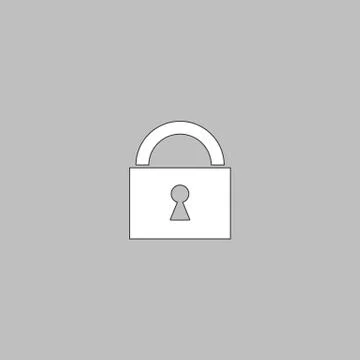 Padlock computer symbol 스톡 일러스트