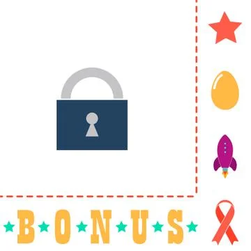 Padlock computer symbol Stock-Illustration