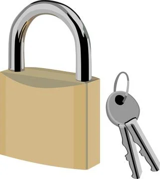 Padlock Device Object Stock Illustration