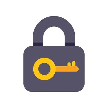 Padlock displaying key security concept icon Stock-Illustration