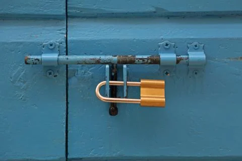 Padlock at Door Stock Photos