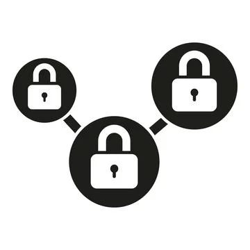 Padlock finance icon simple vector. Block chain 스톡 일러스트