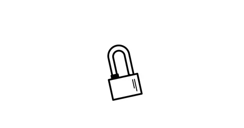 Padlock Vídeo Stock 335189020