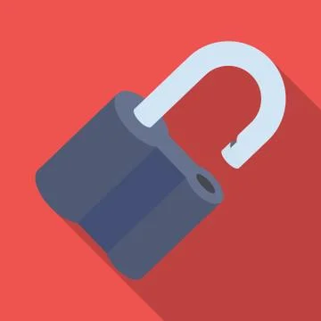 Padlock hacked. The challenge for the Pathfinder to solve the crime.Detective Stock Illustration
