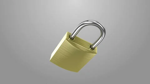 Padlock home security Stock Footage 34784207