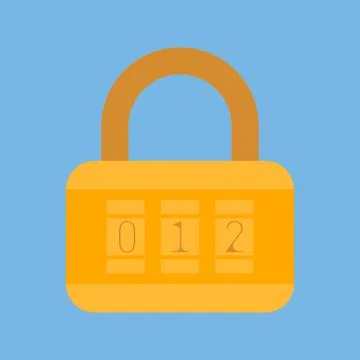 Padlock  icon. Code lock Stockillustratie