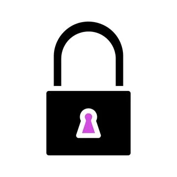 Padlock icon. Concept of security, privacy, and protection. Stock Illustration