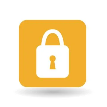 Padlock icon design, vector illustration Stock Illustration
