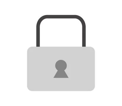 Padlock icon illustrated in vector on white background padlock icon illust... Stock Photos