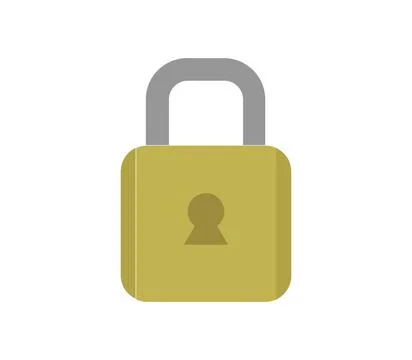 Padlock icon illustrated in vector on white background padlock icon illust... Stock Photos