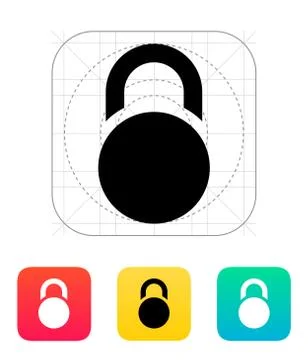 Padlock icon Stock Illustration