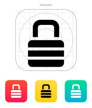 Padlock icon Stock Illustration