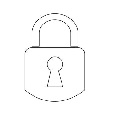 Padlock icon Stock Illustration