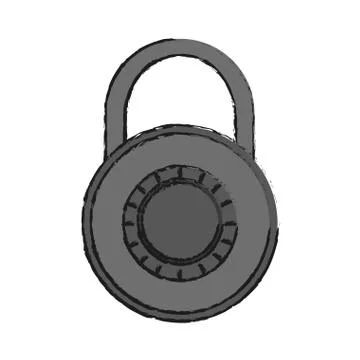 Padlock icon image Stock Illustration