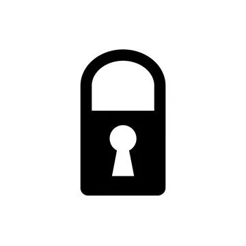 Padlock icon or logo vector design Illustrazione stock