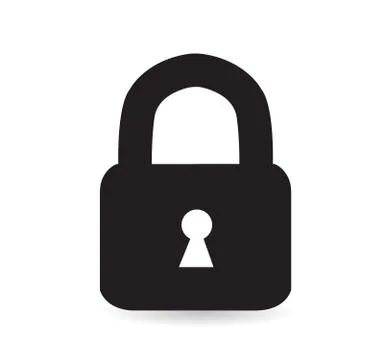 Padlock icon symbol vector illustration Stock Illustration