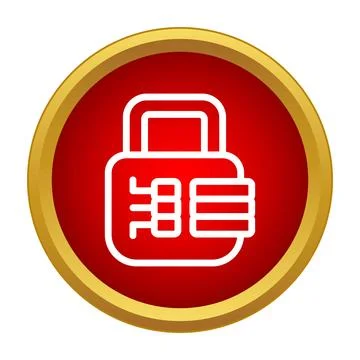 Padlock icon symbolizing data security and password protection Stock Illustration