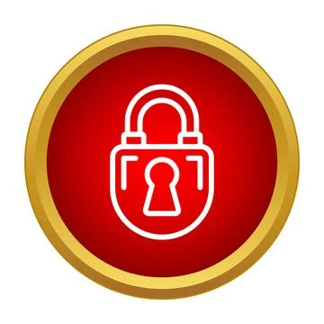 Padlock icon symbolizing internet security and data privacy イラスト素材