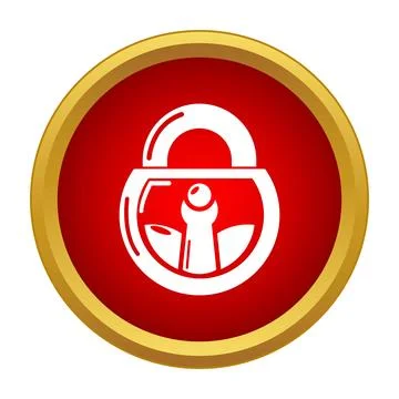 Padlock icon symbolizing security and restricted access Stock Illustration