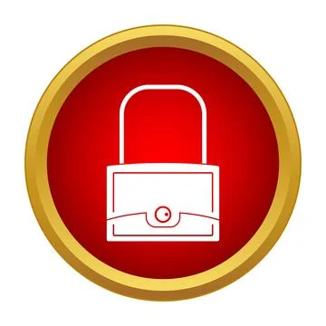 Padlock icon symbolizing security and data protection Stock Illustration