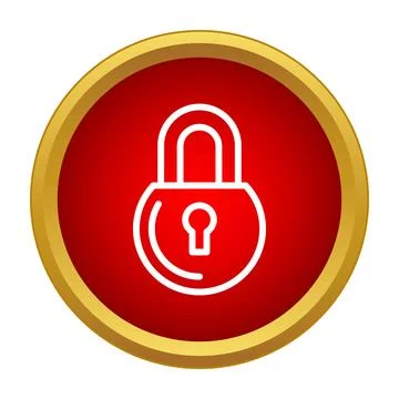 Padlock icon symbolizing security, protection, and privacy Stock Illustration