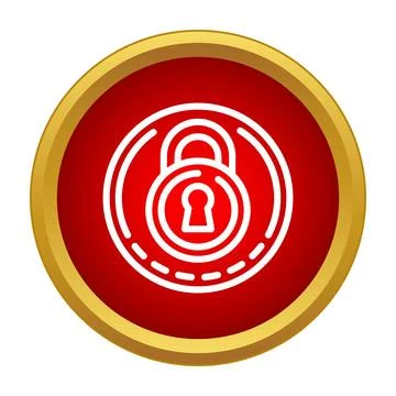 Padlock icon symbolizing security, protection, privacy, and encryption Stock Illustration