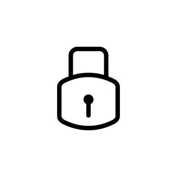 Padlock icon template Stock Illustration
