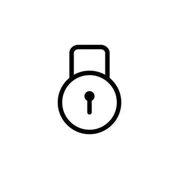 Padlock icon template Stock Illustration