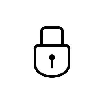 Padlock icon template Stock Illustration