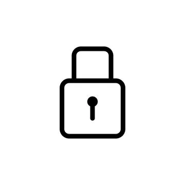 Padlock icon template Stock Illustration