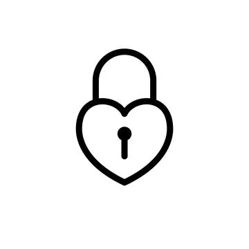 Padlock icon template Stock Illustration