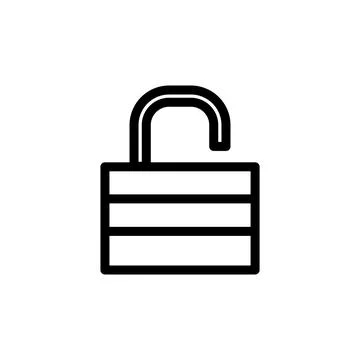 Padlock icon template Stock Illustration