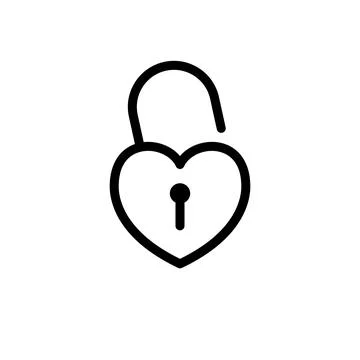 Padlock icon template Stock Illustration