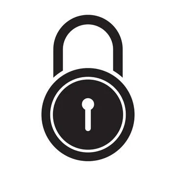 Padlock icon vector for graphic design, logo, web site, social media, mobile Illustrazione stock