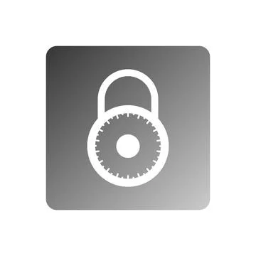 Padlock icon vector Stock Illustration