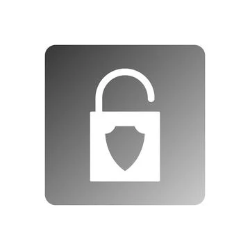 Padlock icon vector Stock Illustration