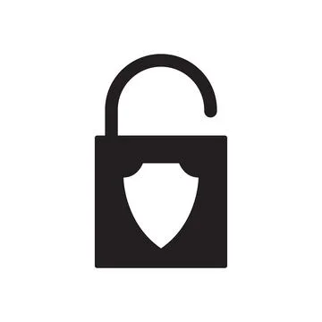 Padlock icon vector Stock Illustration