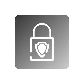 Padlock icon vector Stock Illustration
