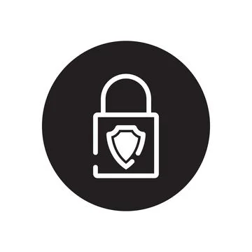 Padlock icon vector Stock Illustration