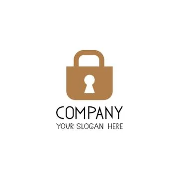Padlock icon vector. Lock flat design logo icon 스톡 일러스트