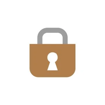 Padlock icon vector. Lock flat design best icon Stock Illustration