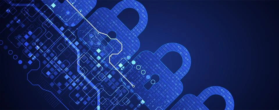 Padlock icon.Ppersonal data security Illustrates cyber data or information pr Illustration